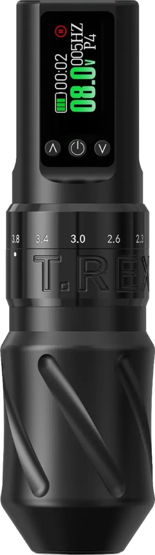T-Rex Black Kablosuz Dövme Makinesi 2400mAh – 7 Stroke Ayarlı OLed Ekranlı