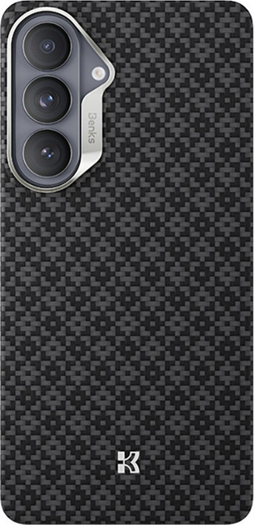Galaxy S26 Uyumlu Kılıf M-Safe Şarj Özellikli Armorair Armorgrid Serisi Kevlar Kapak Siyah