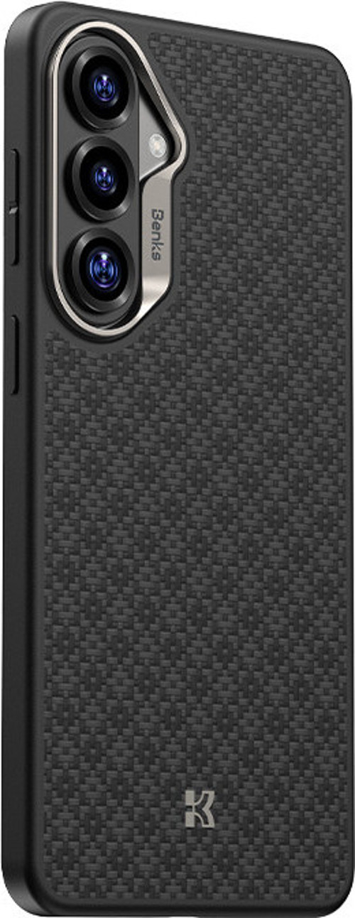 Galaxy S26 Uyumlu Kılıf M-Safe Şarj Özellikli Armorpro Armorgrid Serisi Kevlar Kapak Siyah