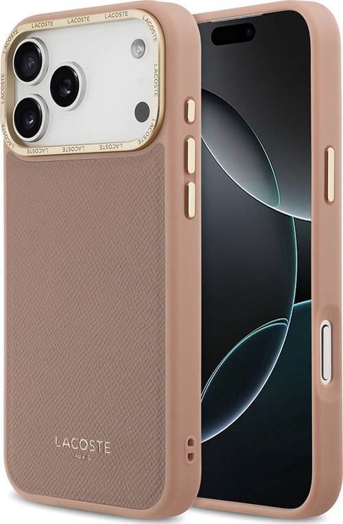 İphone 17 Pro Uyumlu Kılıf Lisanslı M-Safe Özellikli Champs Elysees Pu Deri Kapak Pembe