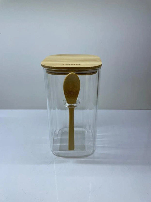 Cooker Kaşıklı Cam Kavanoz 18cm