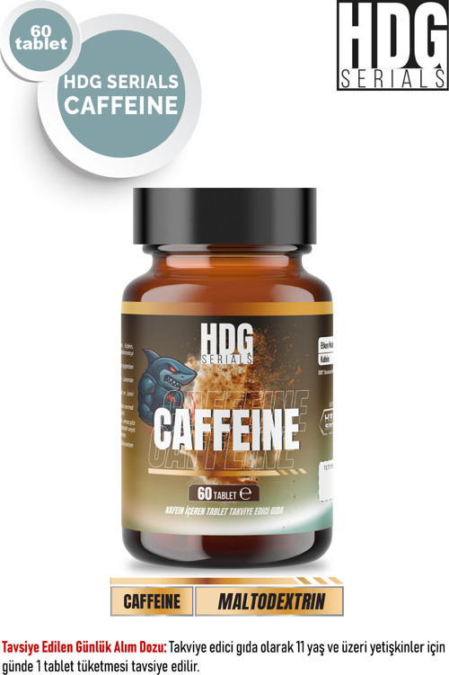 Caffeine Kafein İçeren Tablet Form Takviye Edici Gıda 60 Tablet