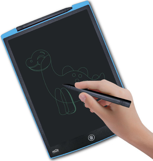 HP45 Pilli LCD Ekran Elektronik Yazı Tahtası 12 İnç Mavi