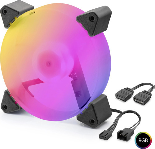Kasa Fanı 5. Nesil Rgb 12 Cm - Siyah ND2665