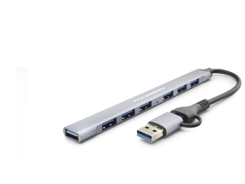 Usb 3.0 & Type-C Hub 7 Port - Gri HDX7857
