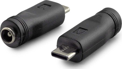 Notebook Adaptör Ucu Çevirici Type-C (M) To 5.5*2.5 (F) 10Lu Paket Siyah HDX1340