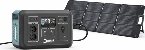 1200W Güç Kaynağı 100W Katlanır Güneş Paneli