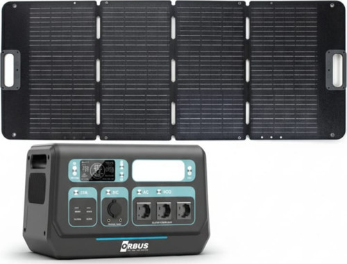 2400W Güç Kaynağı 100W Katlanır Güneş Paneli