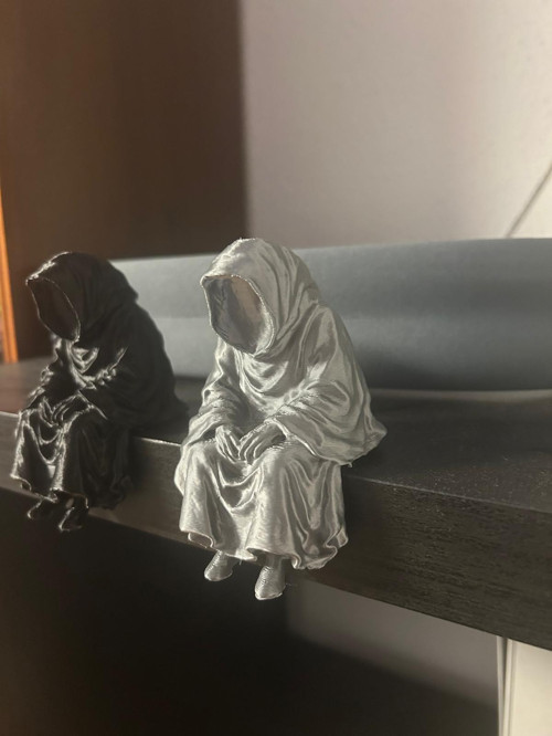 3D Masa - Kitaplık - Gamer Dekorasyonu Ghost Azrail Kitaplık Figürü