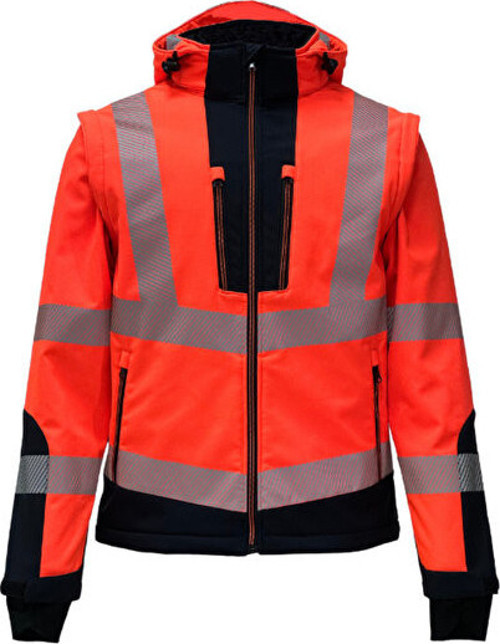 Reflektörlü Rıpstop Softshell Kollar Çıkmalı Teknik Mont (VWJK521)
