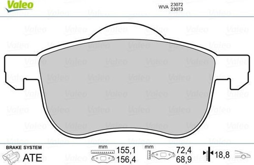 Ön Balata Volvo S60 00-10 S80 98-06 V70 97-07 Xc70 00-07 S70 97-00 8634921-8623861-31262503-WVA23072