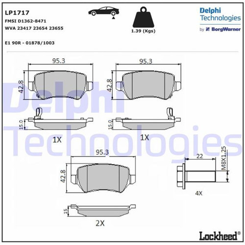 Arka Balata Astra G 98 >Astra H 03.05 > -Merıva 05.03 > Zafıra 00 > Combo 09.02 > 931