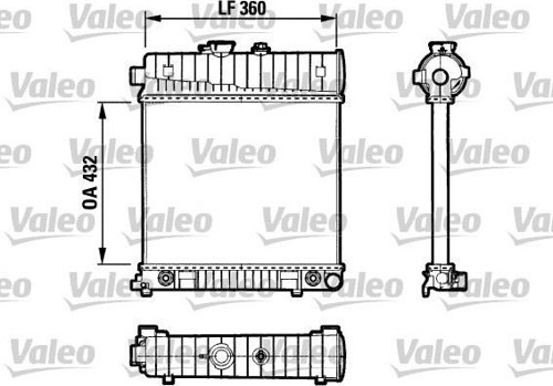 Motor Su Radyatoru Mercedes M111 W202 S202 W210 S210 Klımasız A2025006103