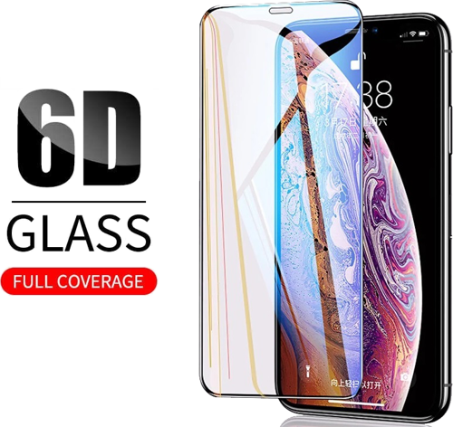 Apple İphone Xs Max Ekran Koruyucu 6D Kırılmaz Cam Extra Darbe Emici Etkin Koruma Ekranı Tam Kaplar