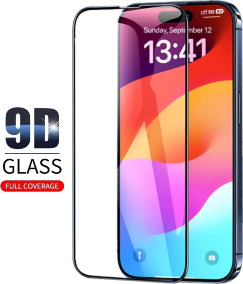 Apple İphone 16 Pro Ekran Koruyucu 9D Kırılmaz Cam - Extra Darbe Emici Etkin Koruma - Ekranı Tam Kaplar