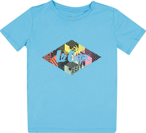 Diamond Logo Erkek Çocuk %100 Pamuk O Yaka T-Shirt Turkuaz