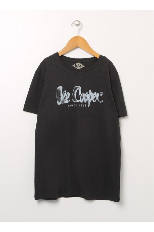 Flamingologo Unisex Çocuk O Yaka T-Shirt Antrasit