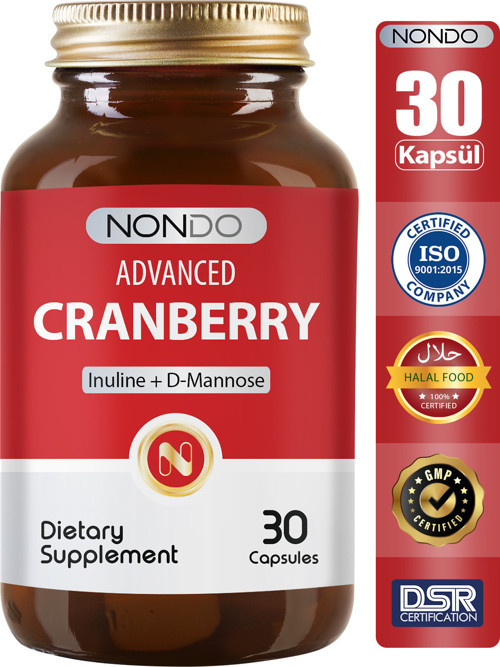 Cranberry 30 Kapsül (Turna Yemişi Inulin D-Mannose Turna Yemişi Ekstresi )