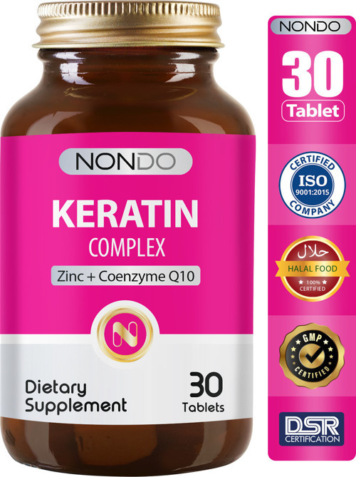 Keratin Kompleks 30 Tablet Saç Tırnak Vitamini - Keratin Biotin At Kuyruğu Isırgan Otu Koenzim Q10