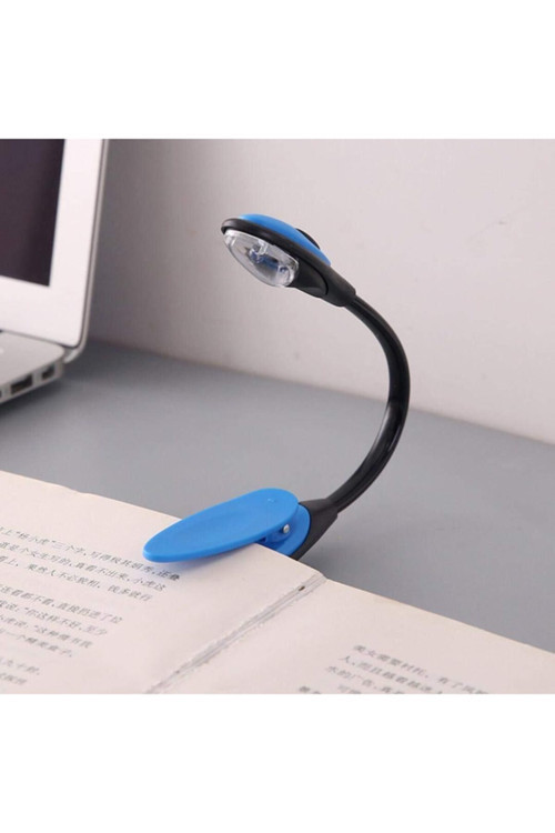 Kitap Okuma Işığı Led Booklight Kıskaçlı Pilli Model Led Işık