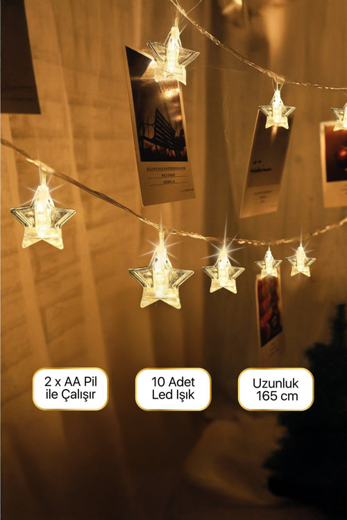 Fm-10 Fotoğraf Mandallı Dekoratif Led Işık