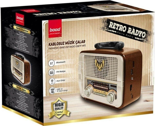 Retro Dekoratif Ve Kullanılabilir Radyo