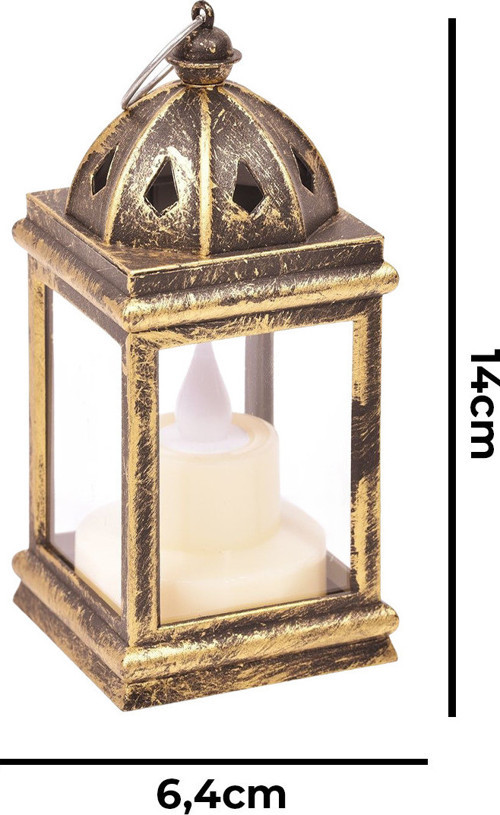 Dekoratif Led Fener Pilli, Sarı Işık, Retro Tasarım, Ev Ve Bahçe Kullanımı