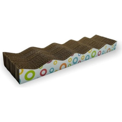 Vetinova Karton Kedi Tırmalama Tahtası – Dayanıklı Kedi Tırmalayıcı 44x11x4 cm