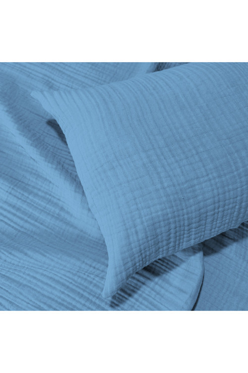 4 Katlı Müslin Bebek Yastık Kılıfı | %100 Pamuk | 40x60 ( 1 Adet )