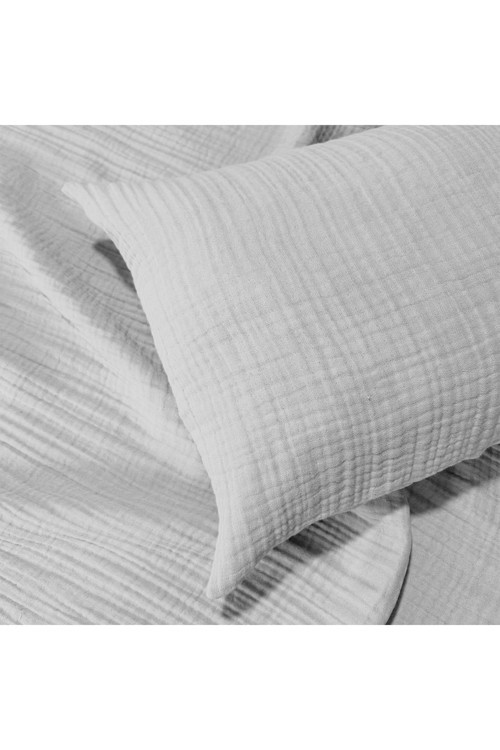 4 Katlı Müslin Bebek Yastık Kılıfı | %100 Pamuk | 40x60 ( 1 Adet )