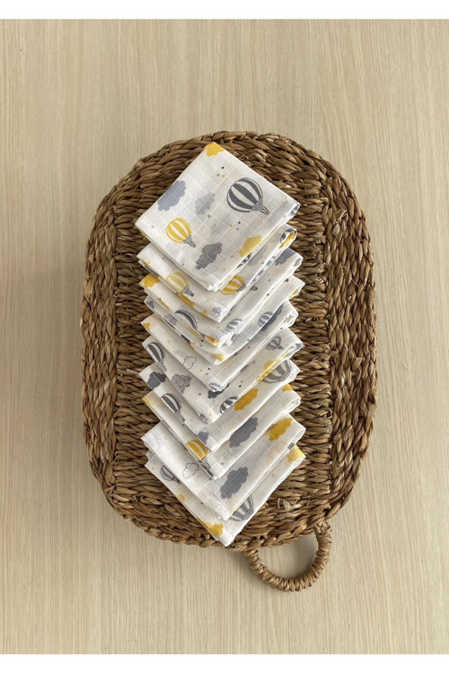 Müslin Bebek Ağız Bezi ( 10 Adet )