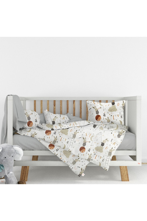 Flanel ( Pazen ) Kumaşından %100 Pamuklu Bebek Nevresim Takımı | 100x150
