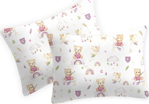 %100 Pamuklu Fermuarlı Bebek Yastık Kılıfı | 35x45 ( 2 Adet )