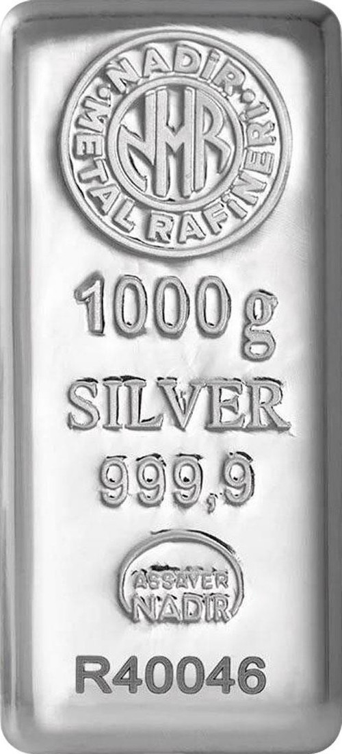 Nadir 1000 gr Külçe Gümüş