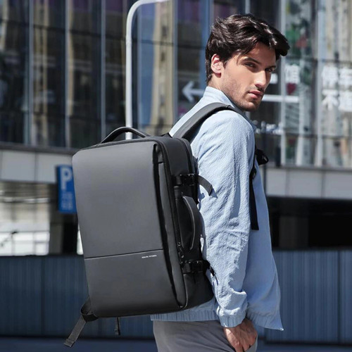 Super Genişletilebilir Çoklu Bölmeli Laptop Giysi Sırt Çantası G1_MR9822_KR00Ⅱ (Siyah)