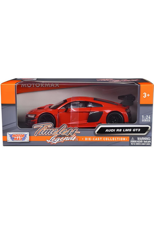 Audi R8 Lms Gt3 - 1:24 , Kırmızı , Zamansız Efsaneler Serisi 1/24 Diecast NTW Varyantı