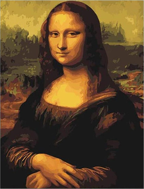 Pastelya Sayılarla Boyama Seti Rulo Çerçevesiz Monalisa