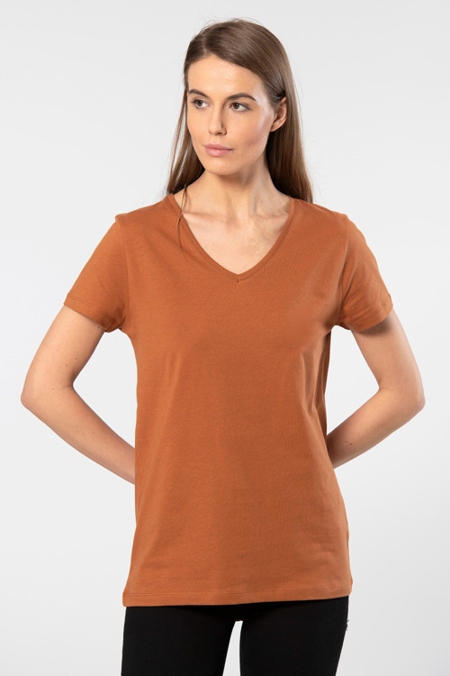 Venice Kısa Kollu V Yaka Kadın T-Shirt