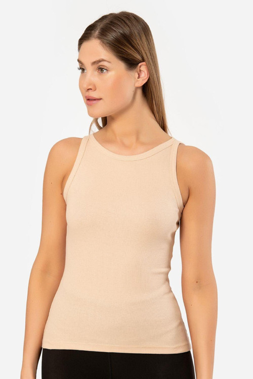 3403 Kadın Halter Yaka Fitilli Atlet