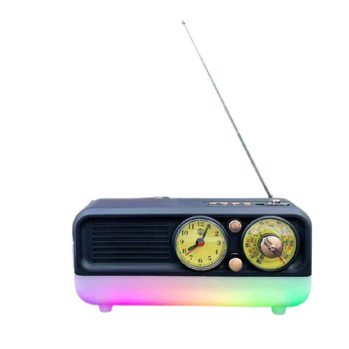 NS-7210 Nostaljik Tasarım USB & TF & Aux FM Radyo Bluetooh Hoparlör