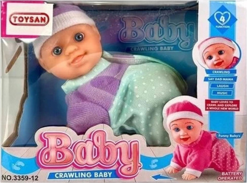 Pilli Emekleyen Sesli Bebek - 1 Adet Stokta Olan Gönderilir