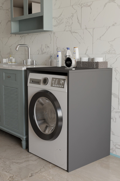 Modern Çamaşır Makinesi Kaplama Dolabı Tezgah Koruyucu Çok Amaçlı Banyo Düzenleyici