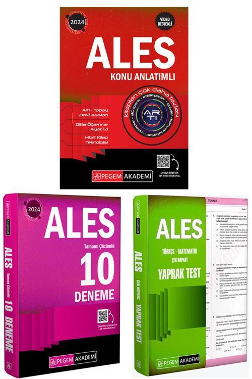 Pegem Akademi Yayıncılık 2024 Ales Tüm Adaylar İçin Konu Anlatımı-10 Deneme-Yaprak Test