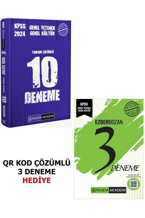 Pegem Akademi Yayıncılık KPSS 2024 GYGK (Genel Yetenek Genel Kültür) Lisans Deneme Seti