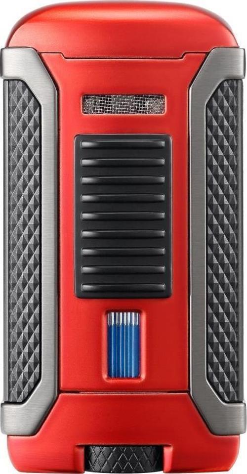 Apex Tek Torch Pürmüz Metalik Kırmızı-Siyah Puro Çakmağı