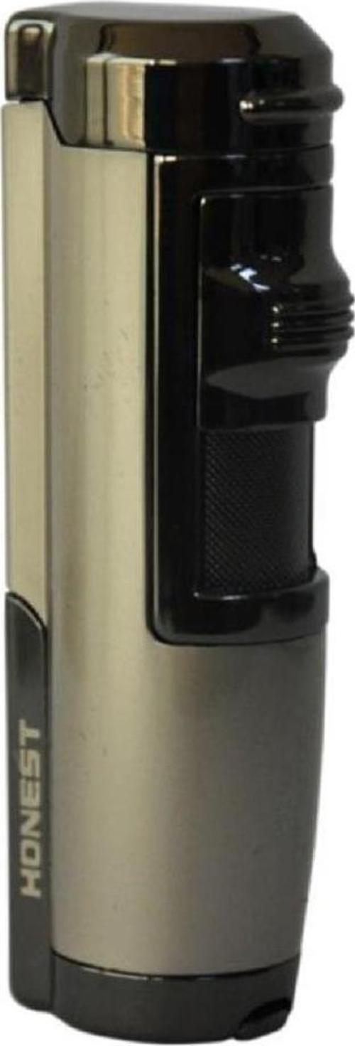 İki Torch Pürmüz Gunmetal Puro çakmak