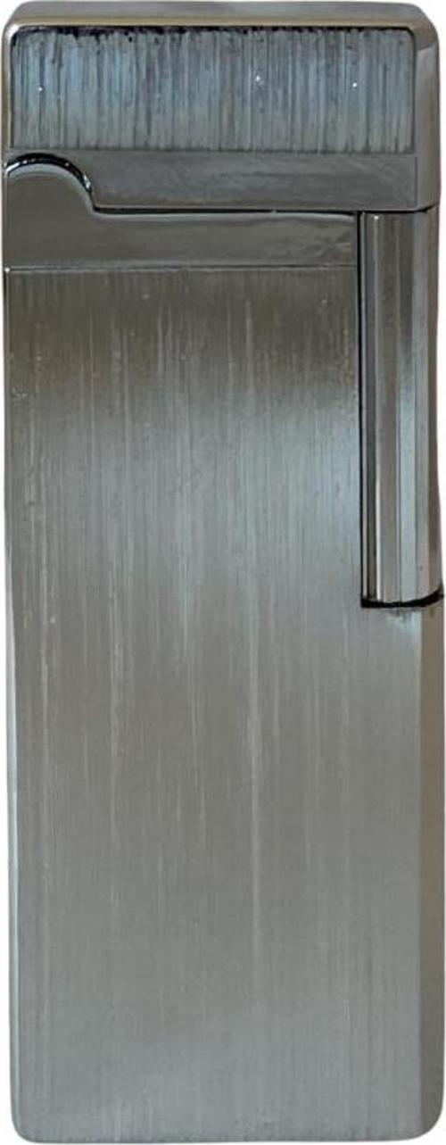 Fırçalı Gümüş Slim Soft Flame Çakmak