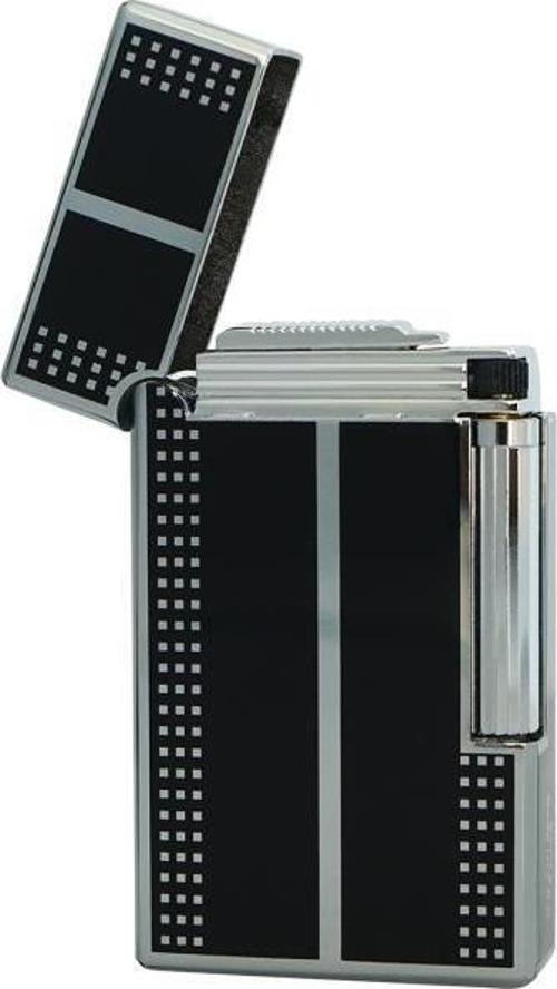 Tek Torch Pürmüz Siyah-Gümüş Puro Çakmağı
