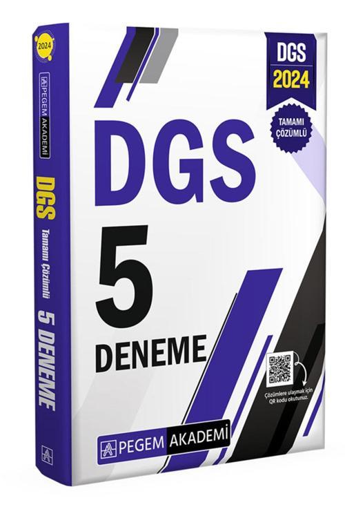 Pegem Akademi Yayıncılık Pegem Güncel 2024 DGS Tamamı Çözümlü 5 Deneme