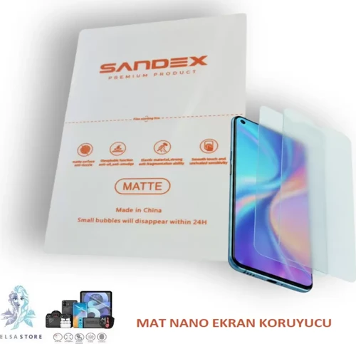 Xiaomi REDMİ NOTE12 PRO 5G Uyumlu Ekran Koruyucu Esnek ULTRA İnce MAT SANDEX - NANO
